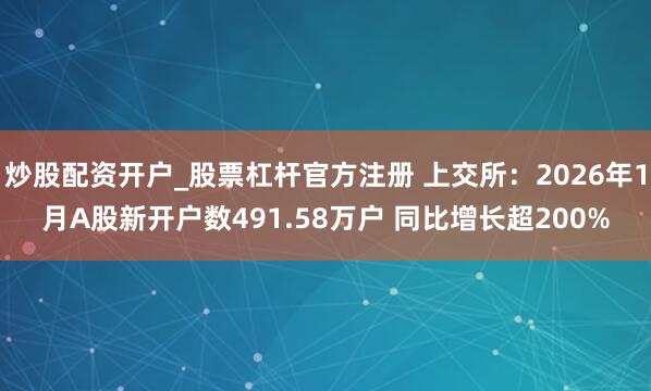 炒股配资开户_股票杠杆官方注册 上交所：2026年1月A股新开户数491.58万户 同比增长超200%